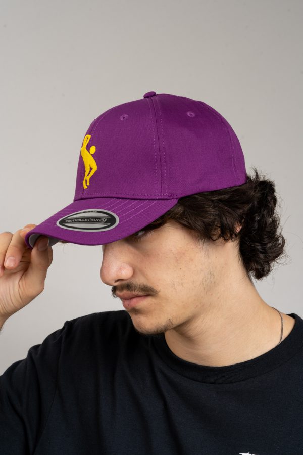 כובע "SARRDA" בסגול-צהוב