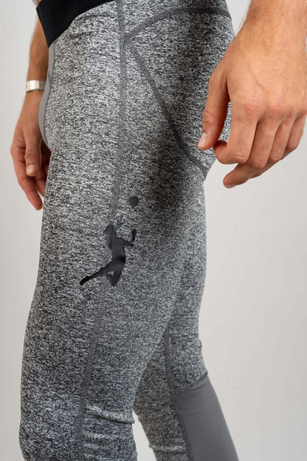 טייץ ארוך לגבר "Header" באפור