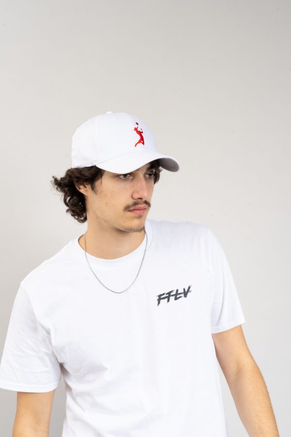 כובע "HEADER" בלבן-אדום