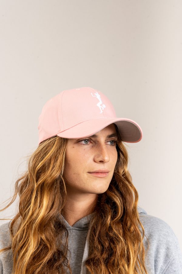 כובע "GIRL POWER" בורוד-לבן